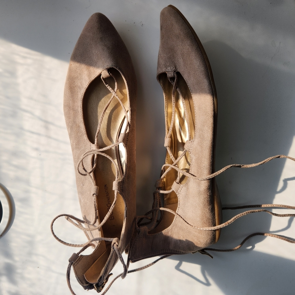 bcbg generation suede flats
